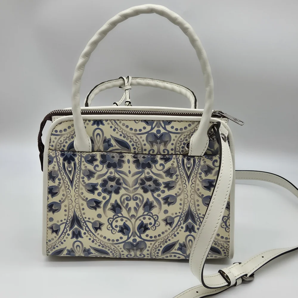Rare Like New Patricia Nash Small Leather Paris Satchel Crossbody Terresa Wallet - Picture 7 of 16